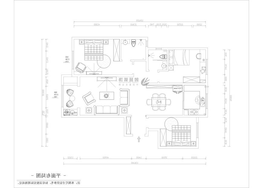 威尼斯真人官方装饰,欧式风格,户型图